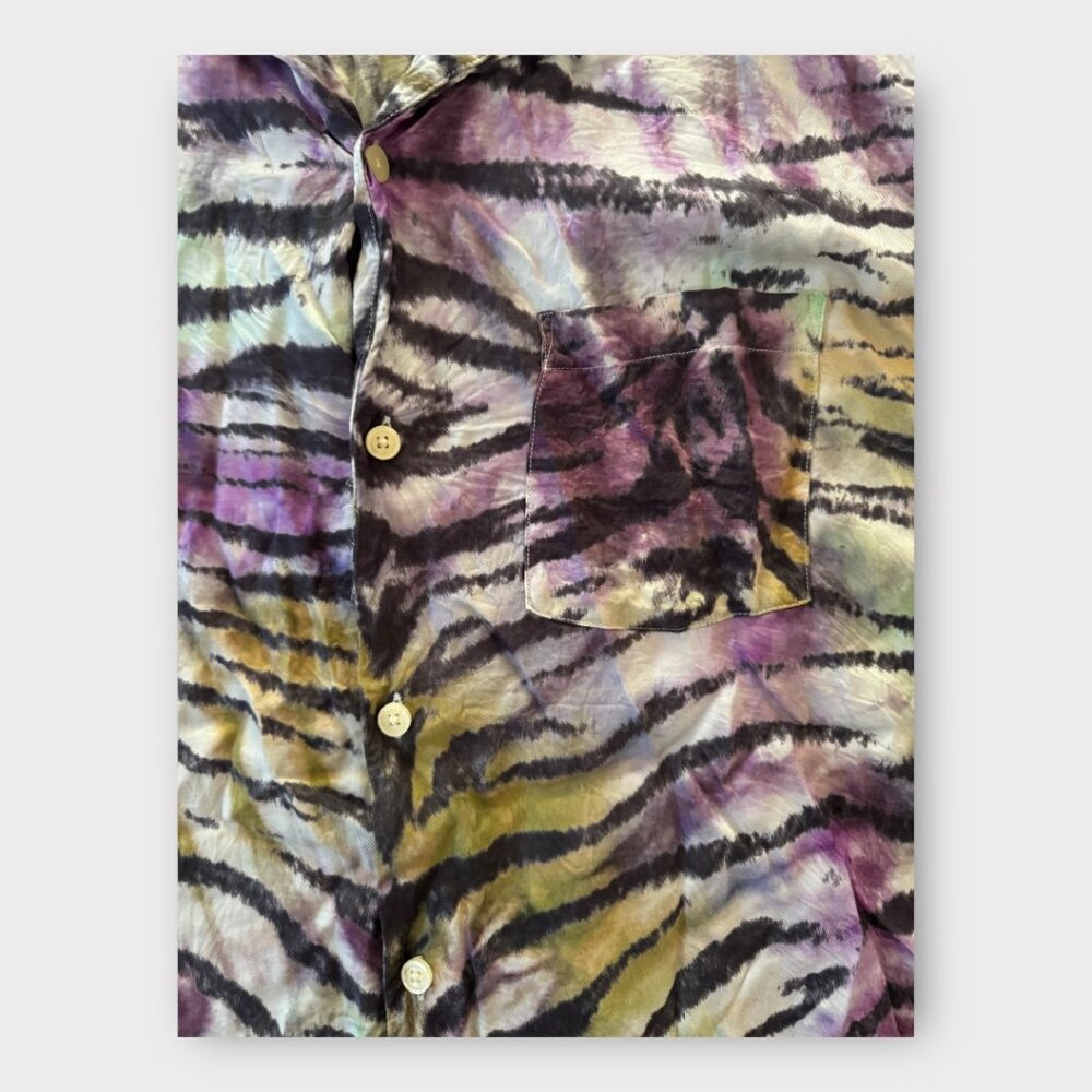 All Saints Kanha Short Sleeve Shirt in Cloud White women's medium - Picture 7 of 9